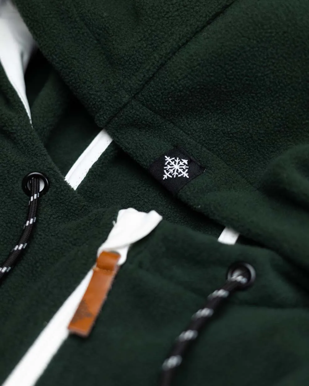 Trekker Half Zip Hooded Fleece - Pine/Black