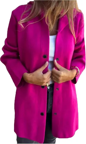 Trench Coat Women Casual Single Breasted Hooded Jacket Lapel Neck Long Sleeve Solid Color Jacket Fall Winter Outwear