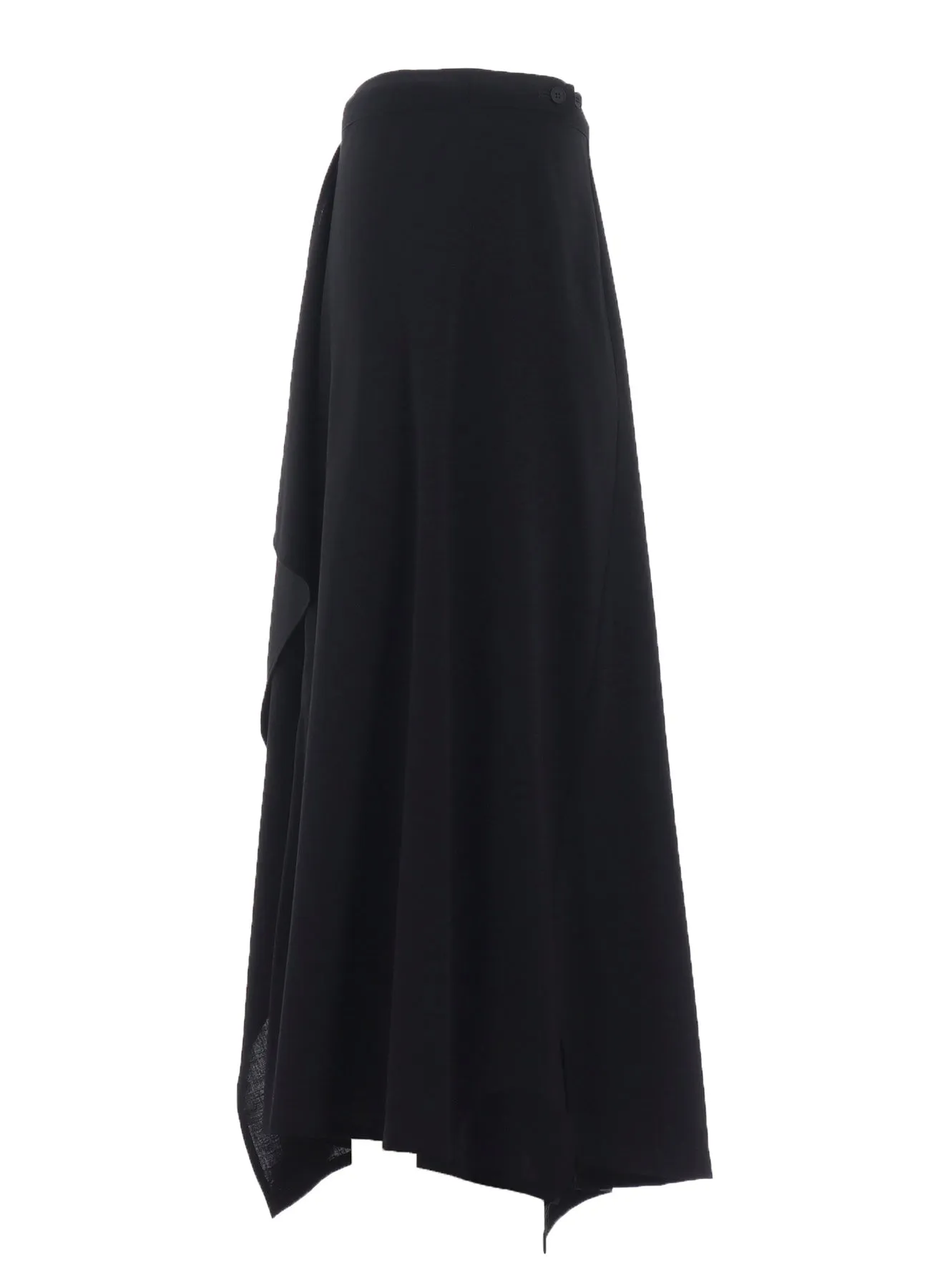 WOOL GAUZE WRAP SKIRT